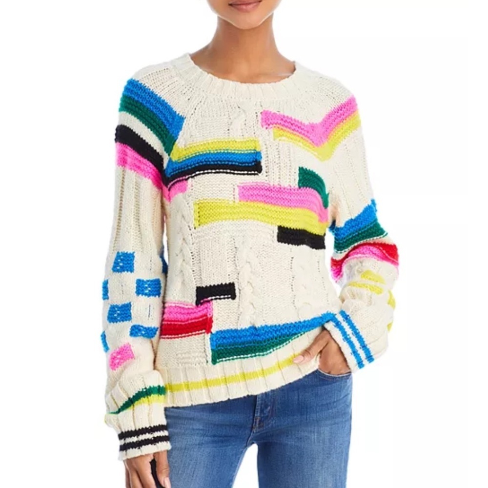 Mother The Itsy Raglan Jumper Flash of Light Pullover Sweater Women’s Small